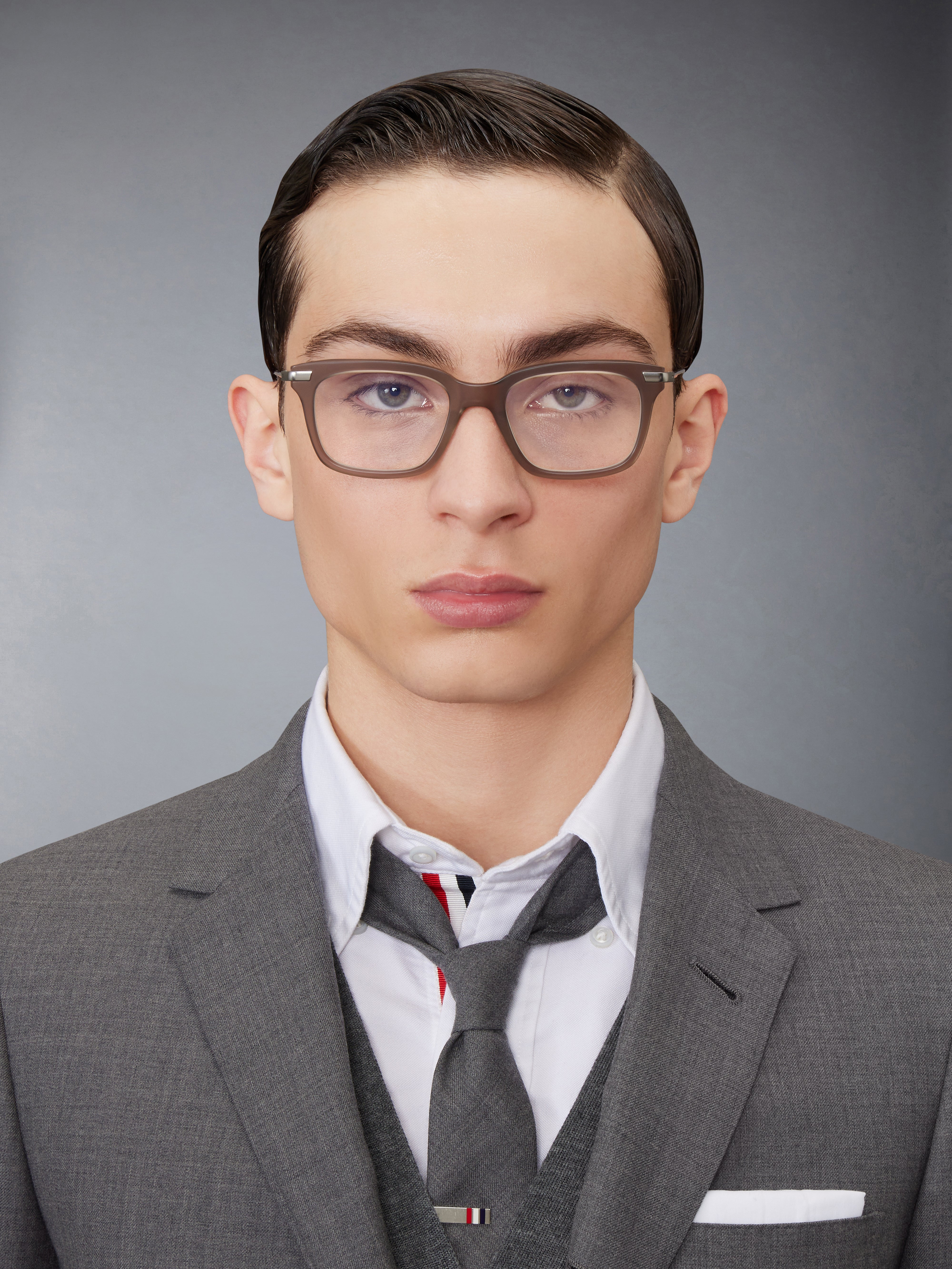 Acetate And Titanium Rectangular Eyeglasses - 3