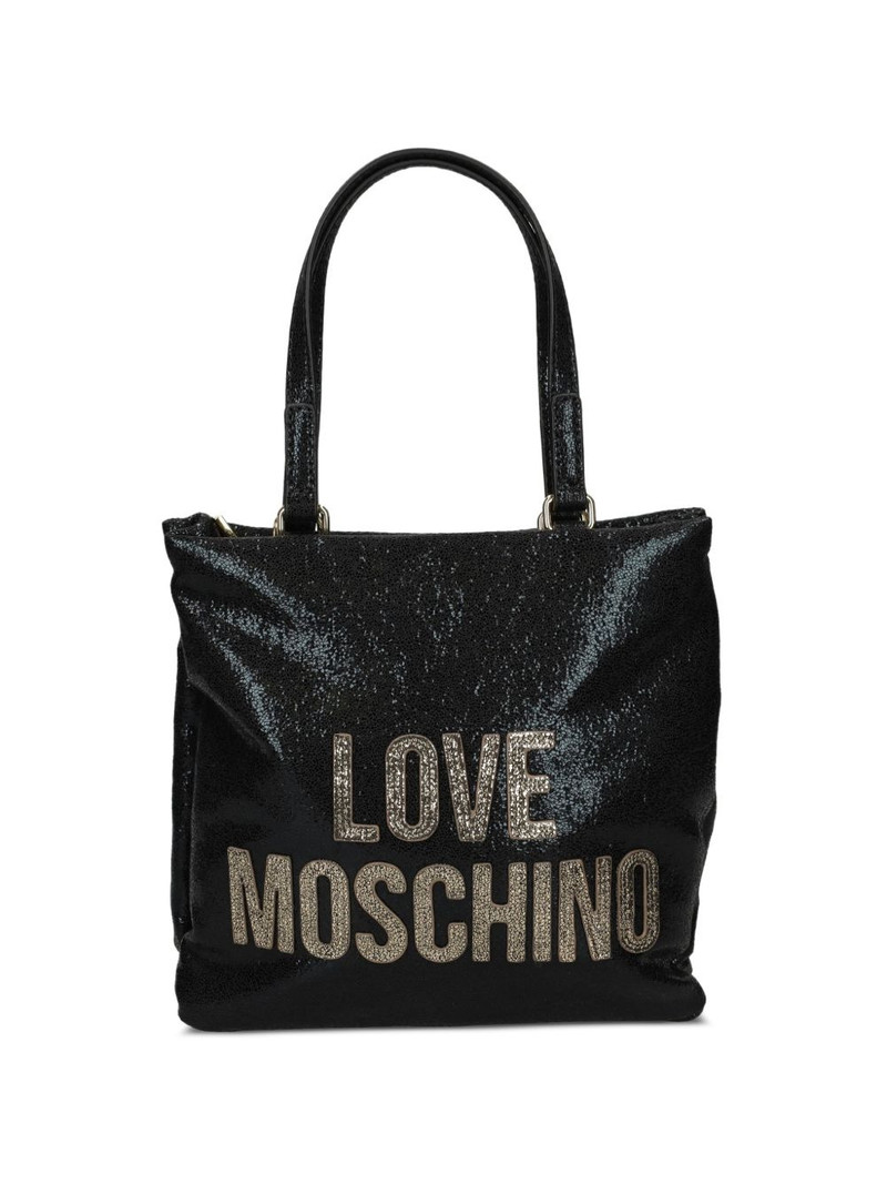 logo-lettering tote bag 1