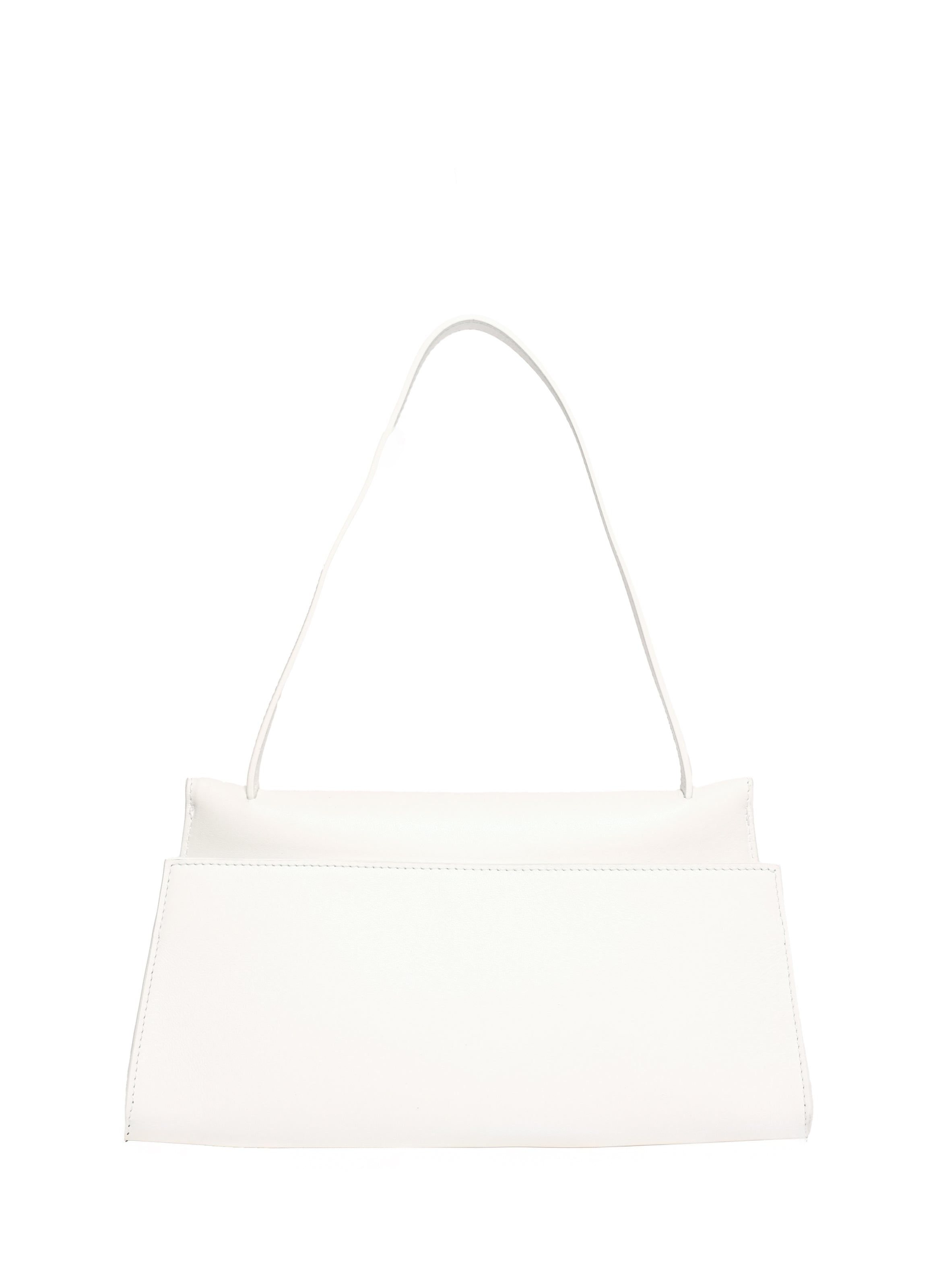 Long Papillon Leather White - 1