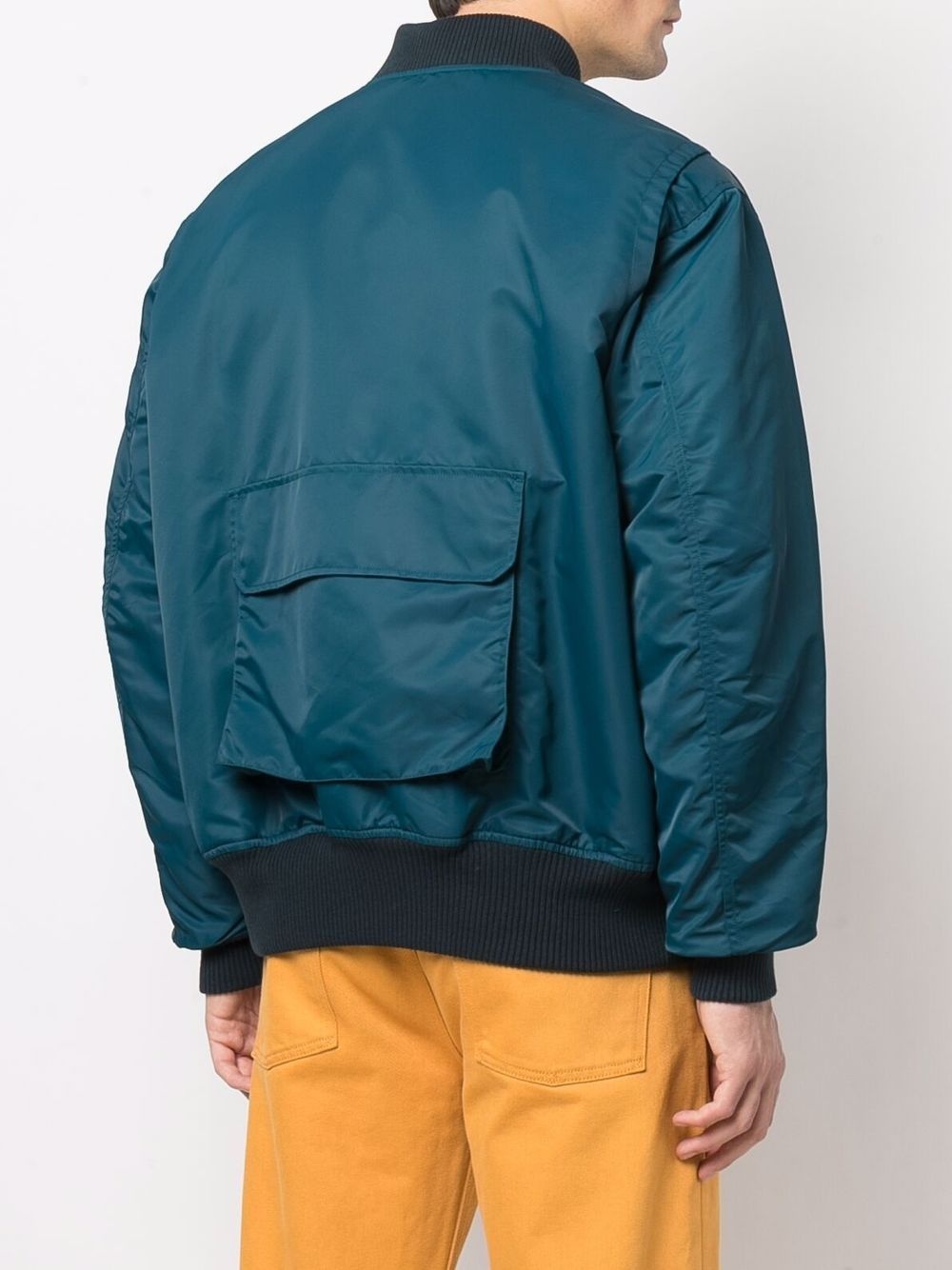 reversible multi-pocket bomber jacket - 4