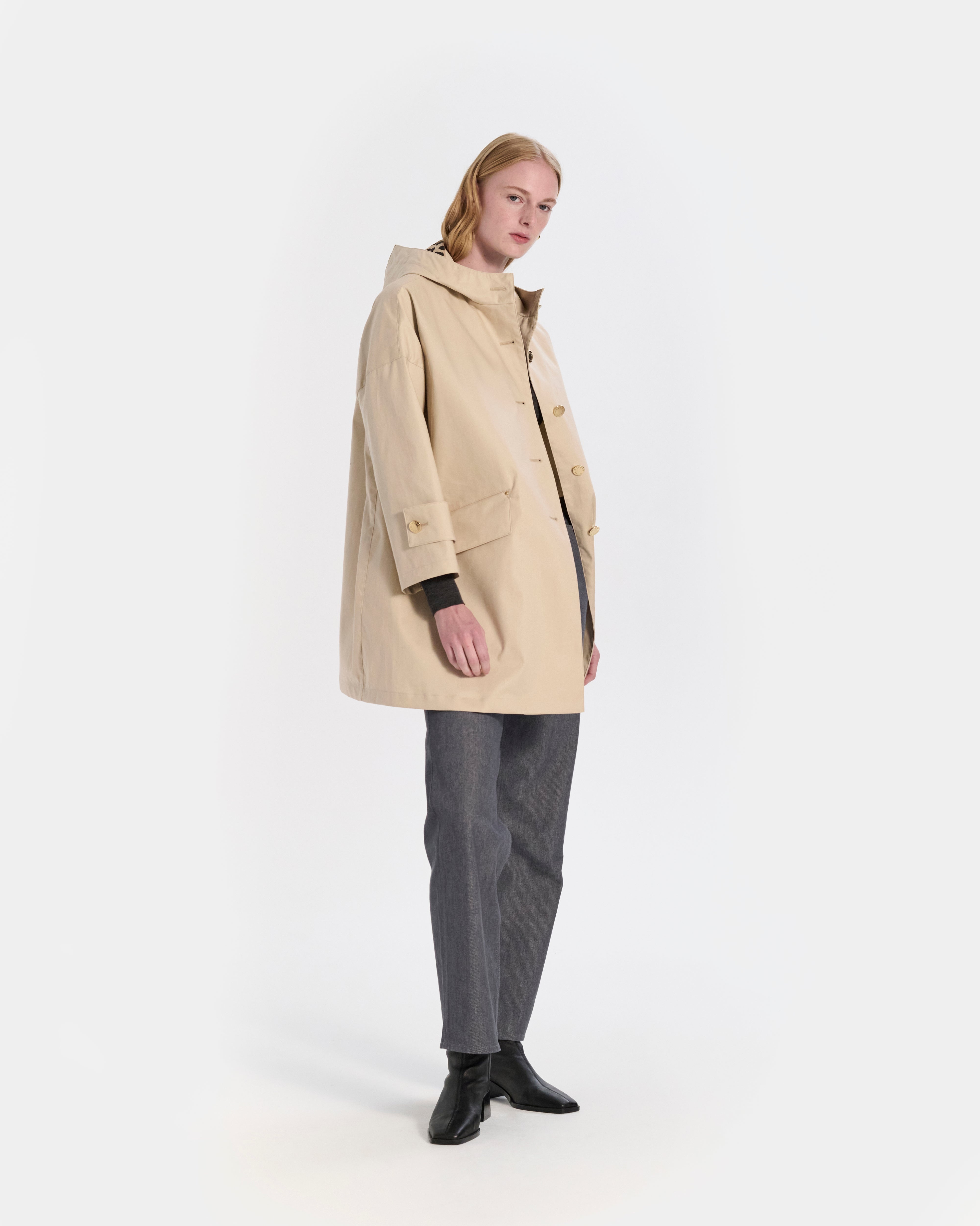 Humbie Raintec Hooded Short Coat - 4