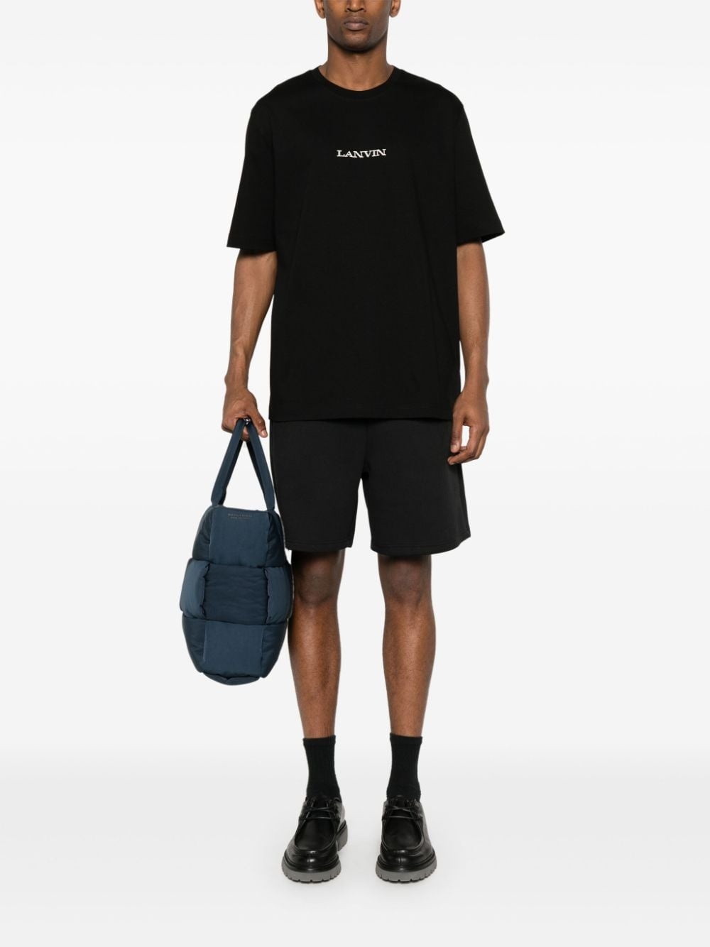 logo-embroidered cotton T-shirt - 2