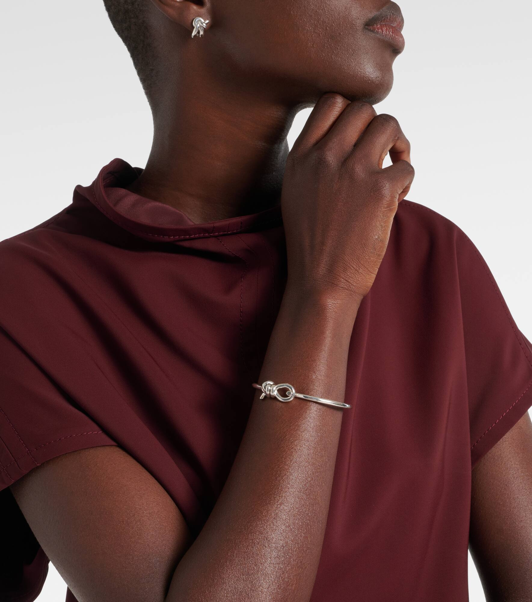 Knot sterling silver bracelet - 3