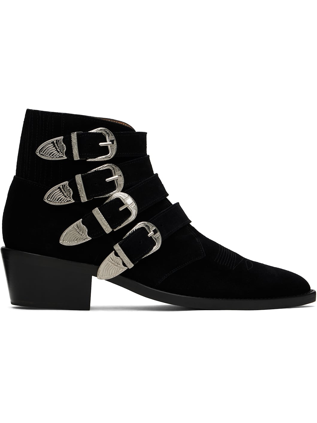 Black Buckle Boots - 1