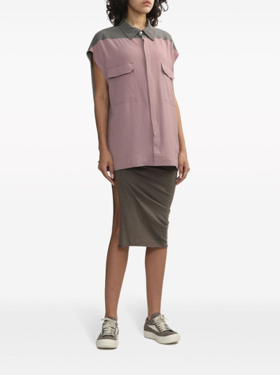 Rick Owens sleeveless panelled shirt outlook
