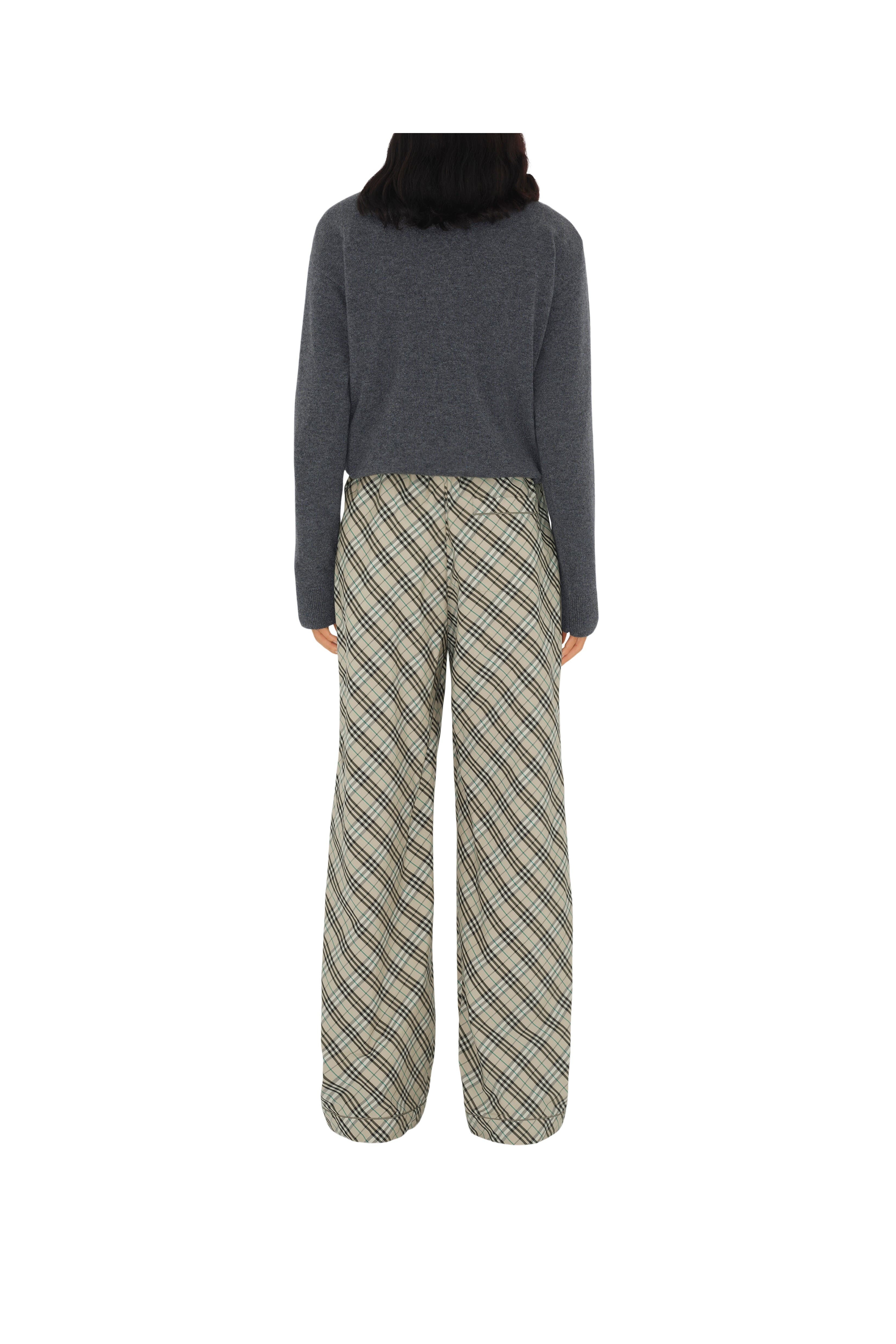 burberry Check Cotton Pyjama Trousers in Husk at Nordstrom - 4