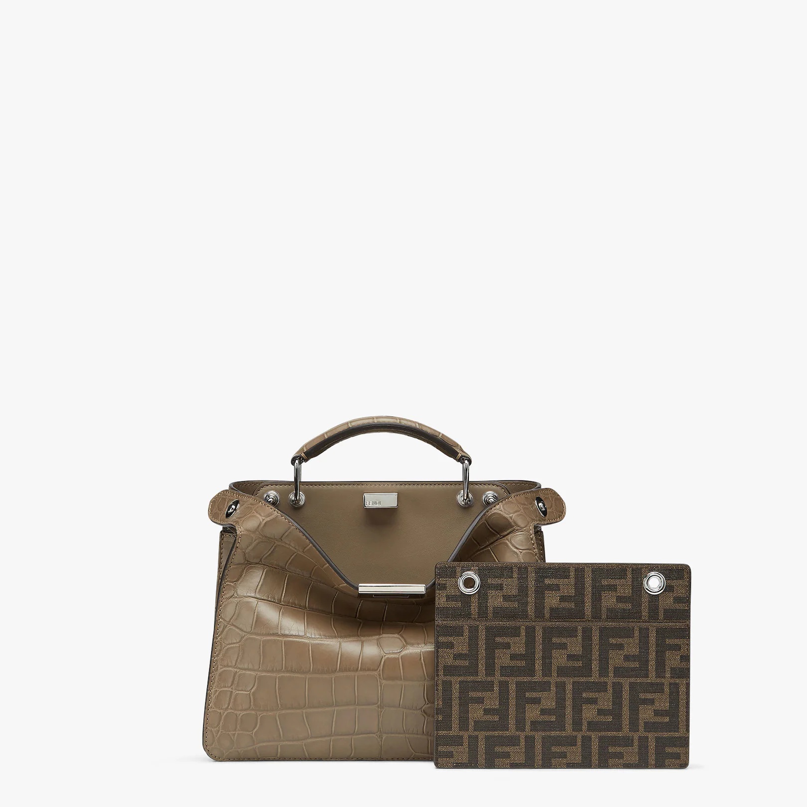 Brown alligator bag - 2
