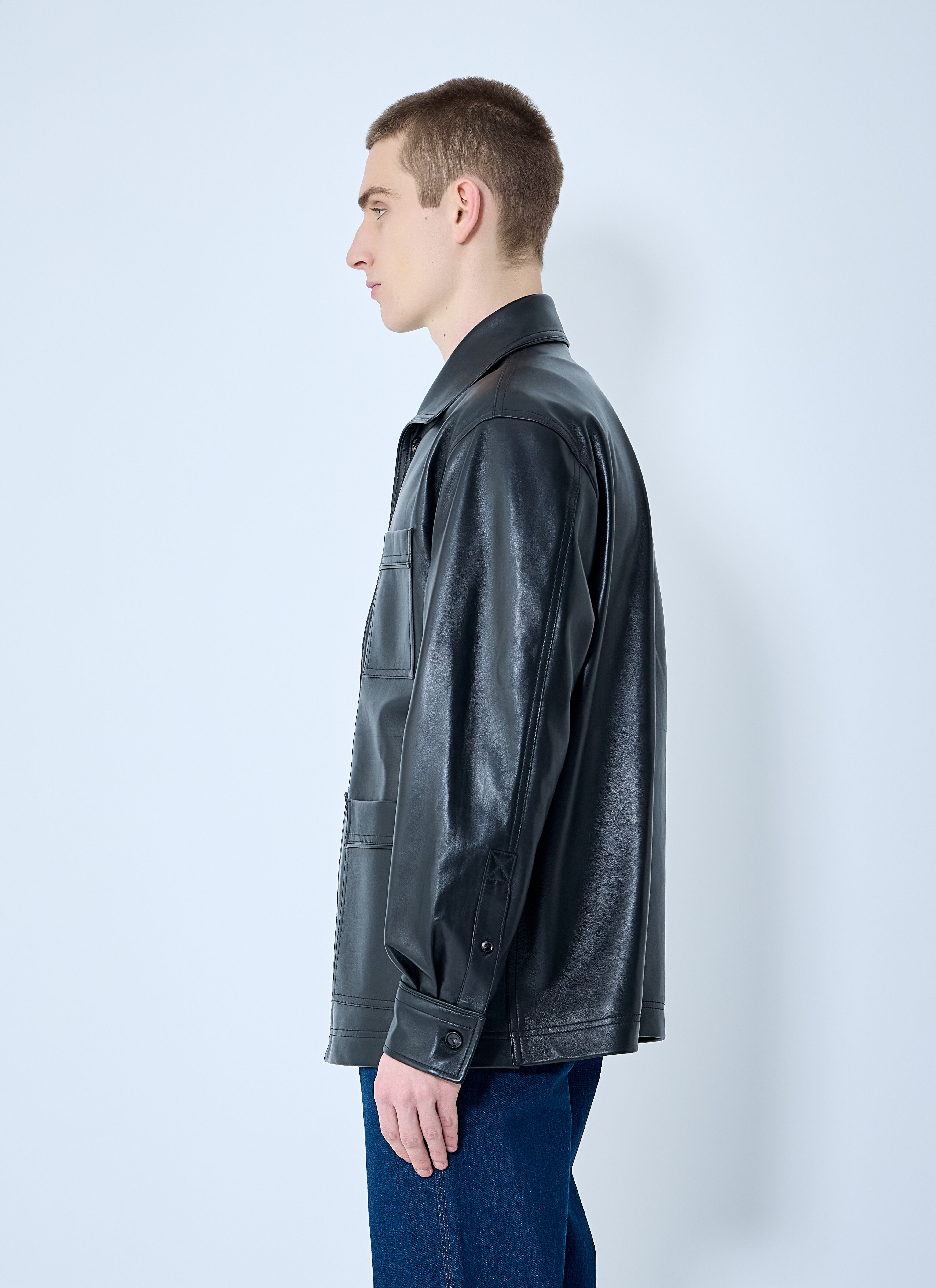 Leather Pyjama Shirt - 3