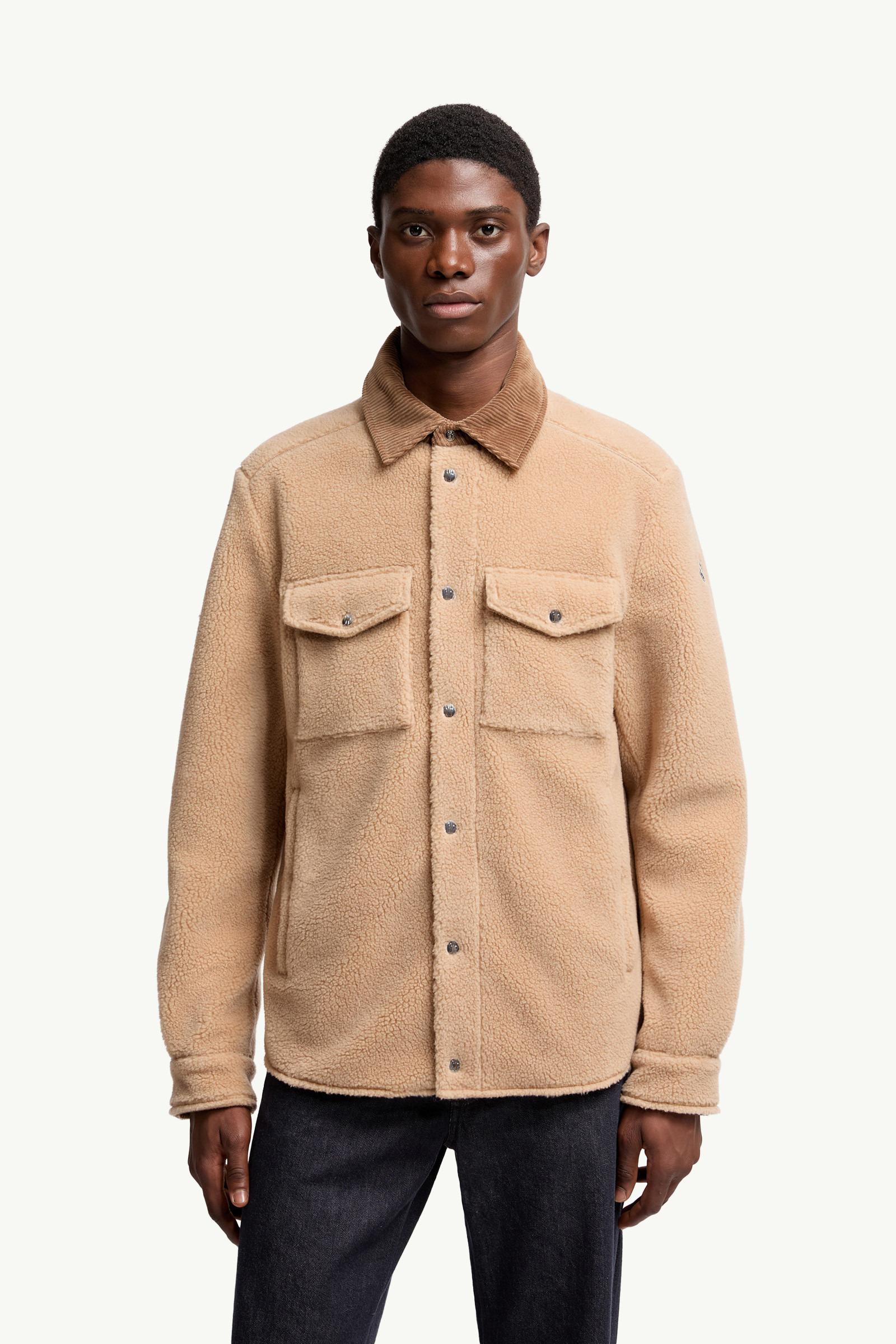 Teddy Corduroy-Trimmed Shirt Jacket - 3