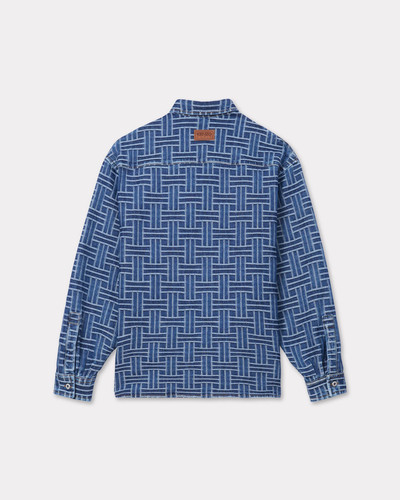 KENZO 'KENZO Weave' loose shirt in japanese denim outlook