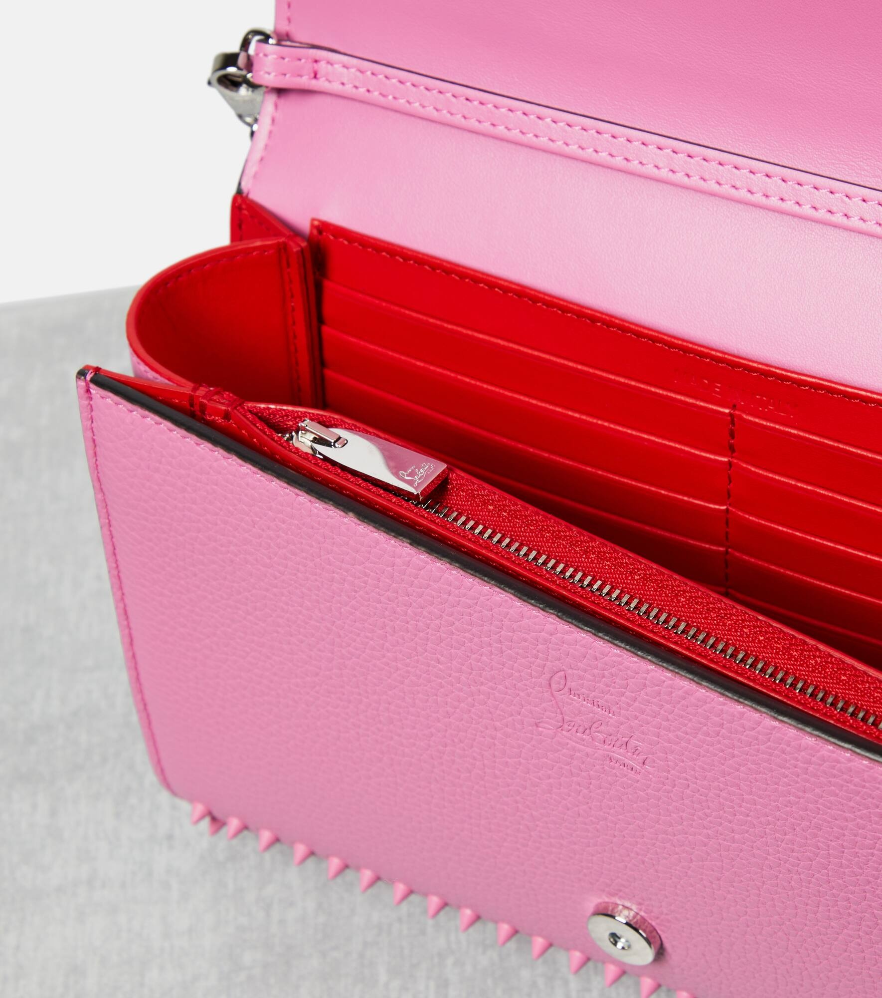Paloma embellished leather clutch - 3