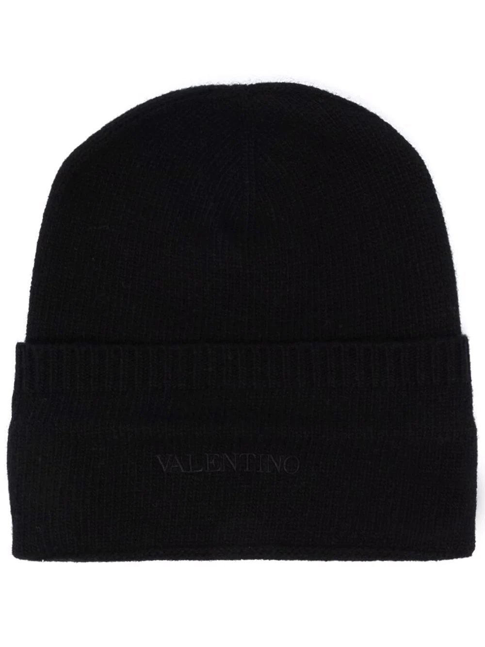 embroidered logo beanie - 1