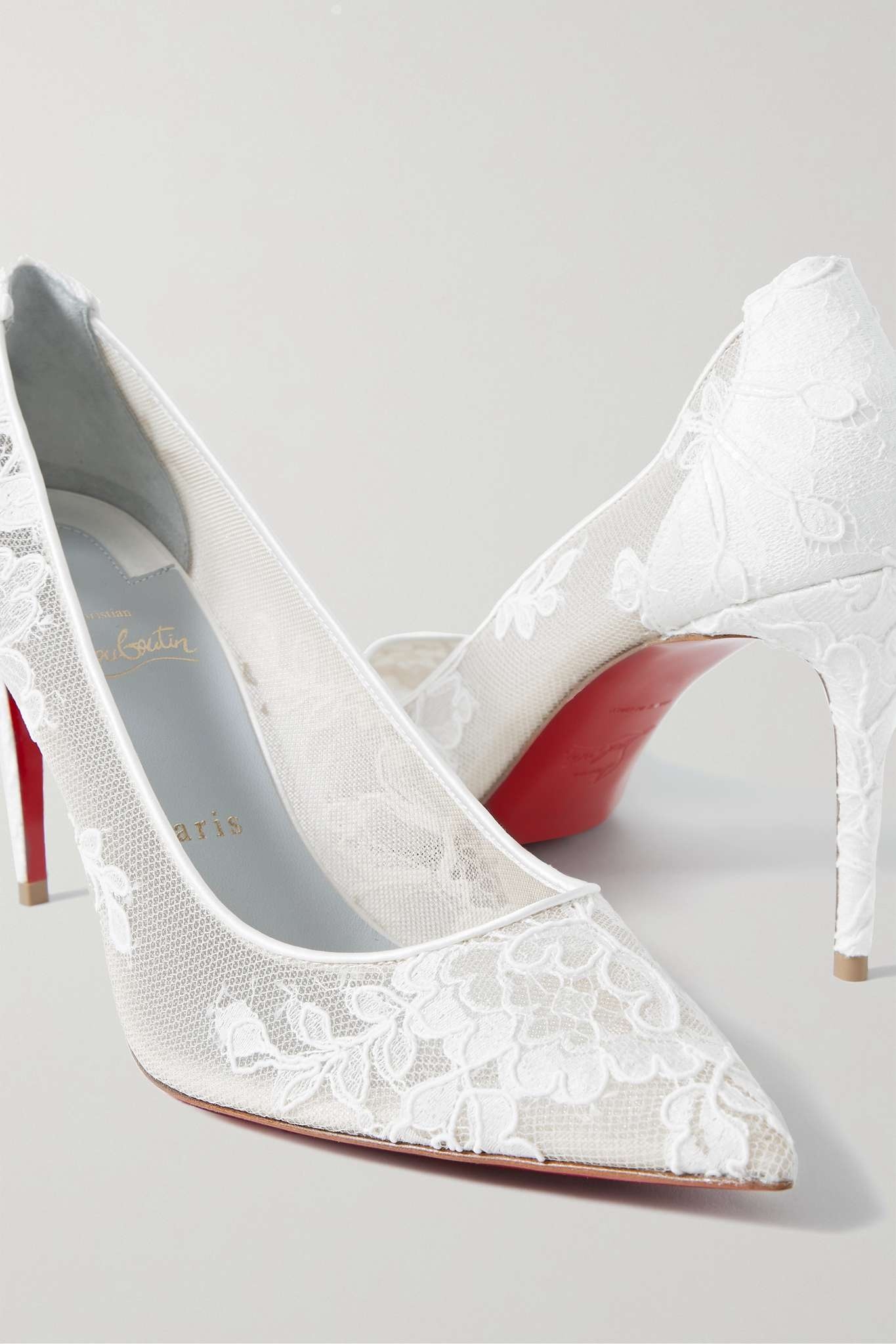 Christian Louboutin White Bridal Shoes