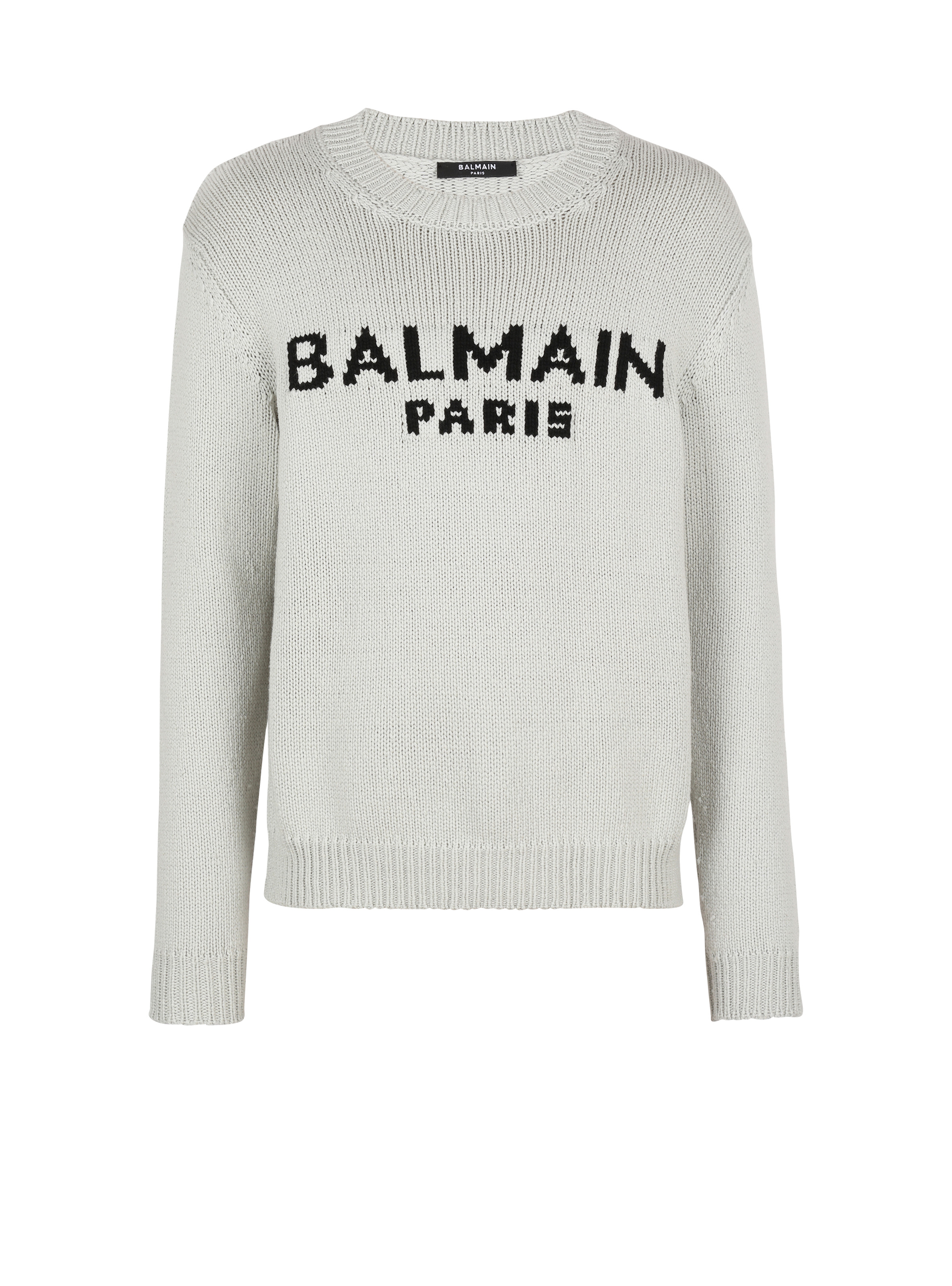 Wool jumper with Balmain Paris logo - 1