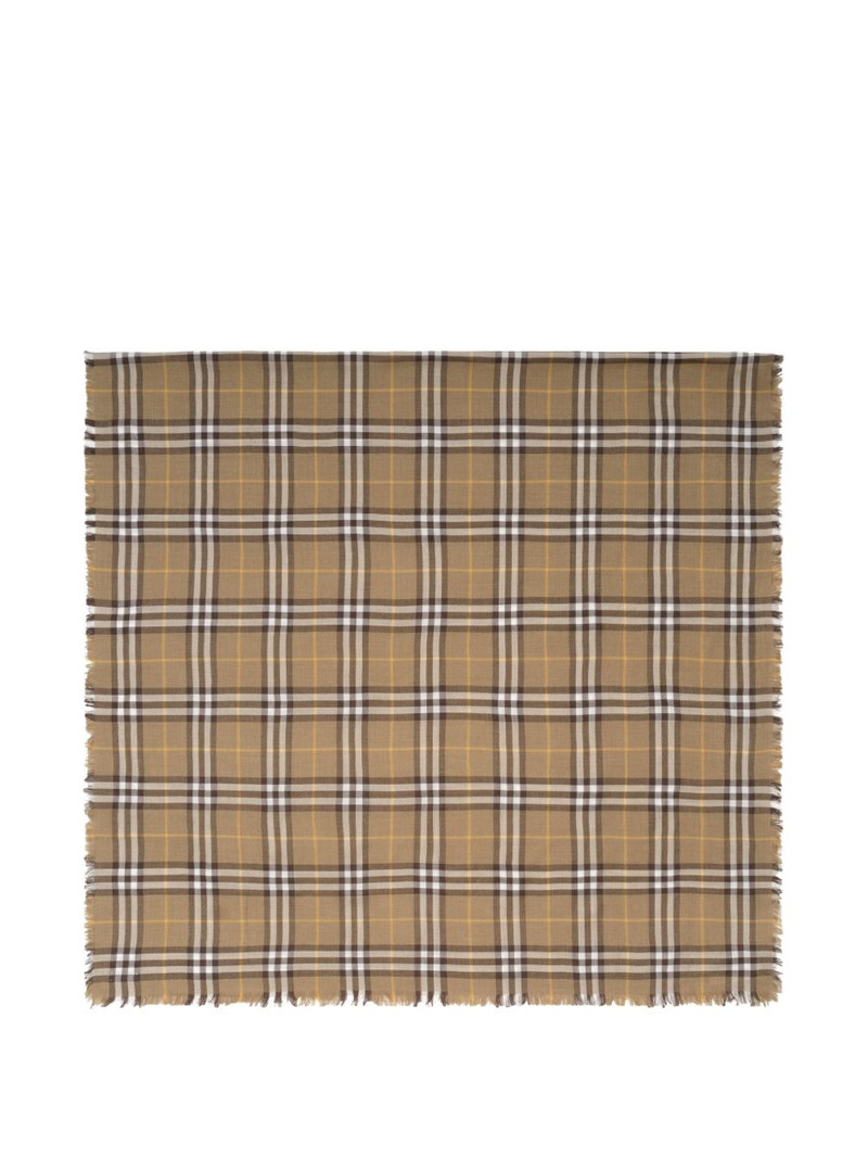 Burberry Check cashmere silk scarf outlook