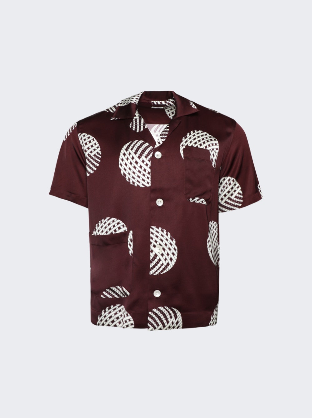 Lattice Sphere Shirt Burgundy - 1