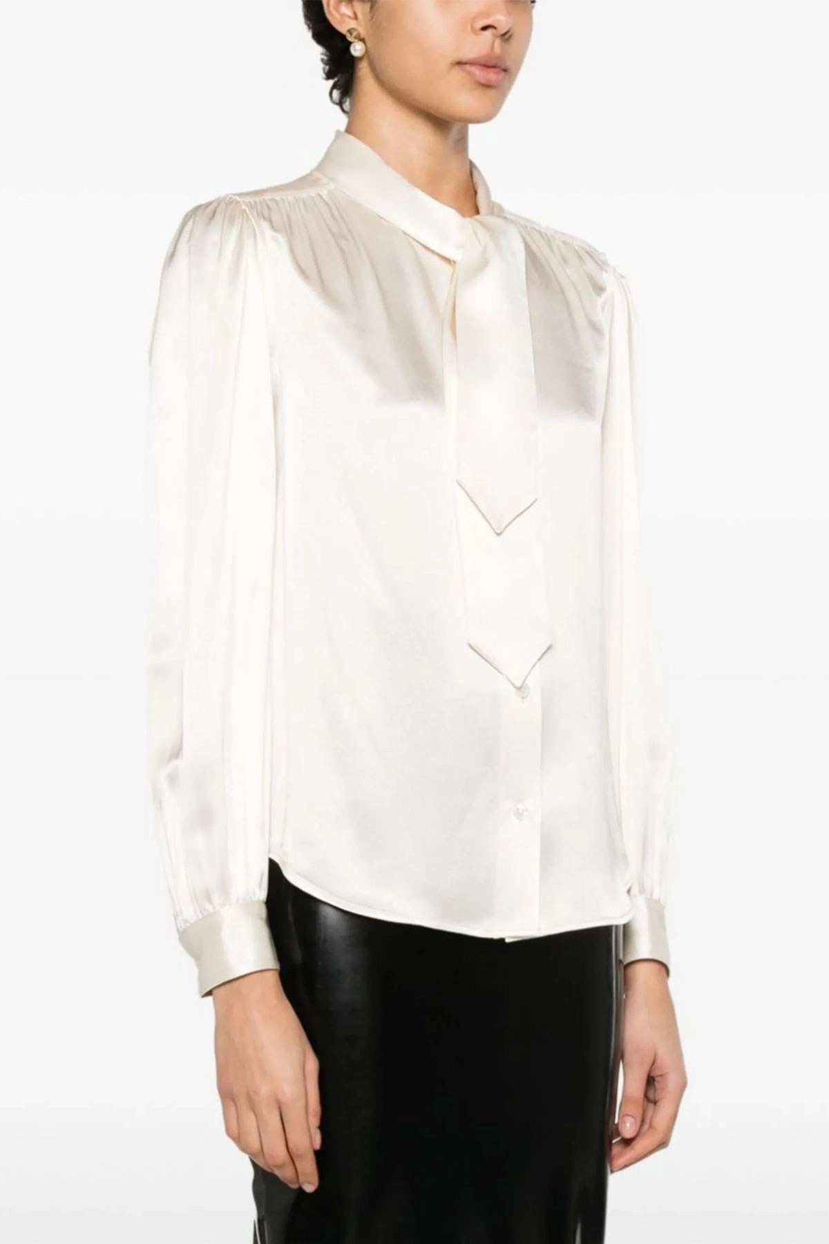 Lavalliere silk shirt - 2