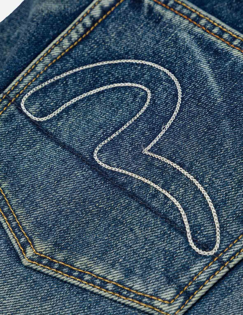Seagull Embroidery and "EVISU SINCE 1991" Print Patch Carrot Fit Jeans #2017 5
