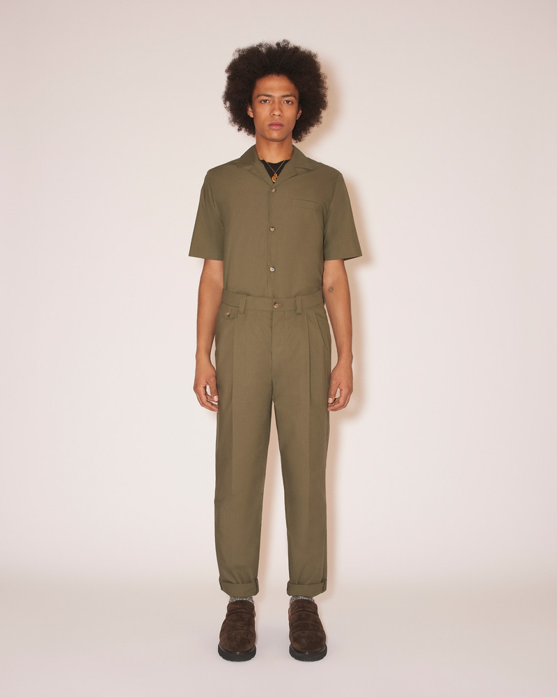 Nanushka GINI - Lightweight poplin pants - Olive outlook