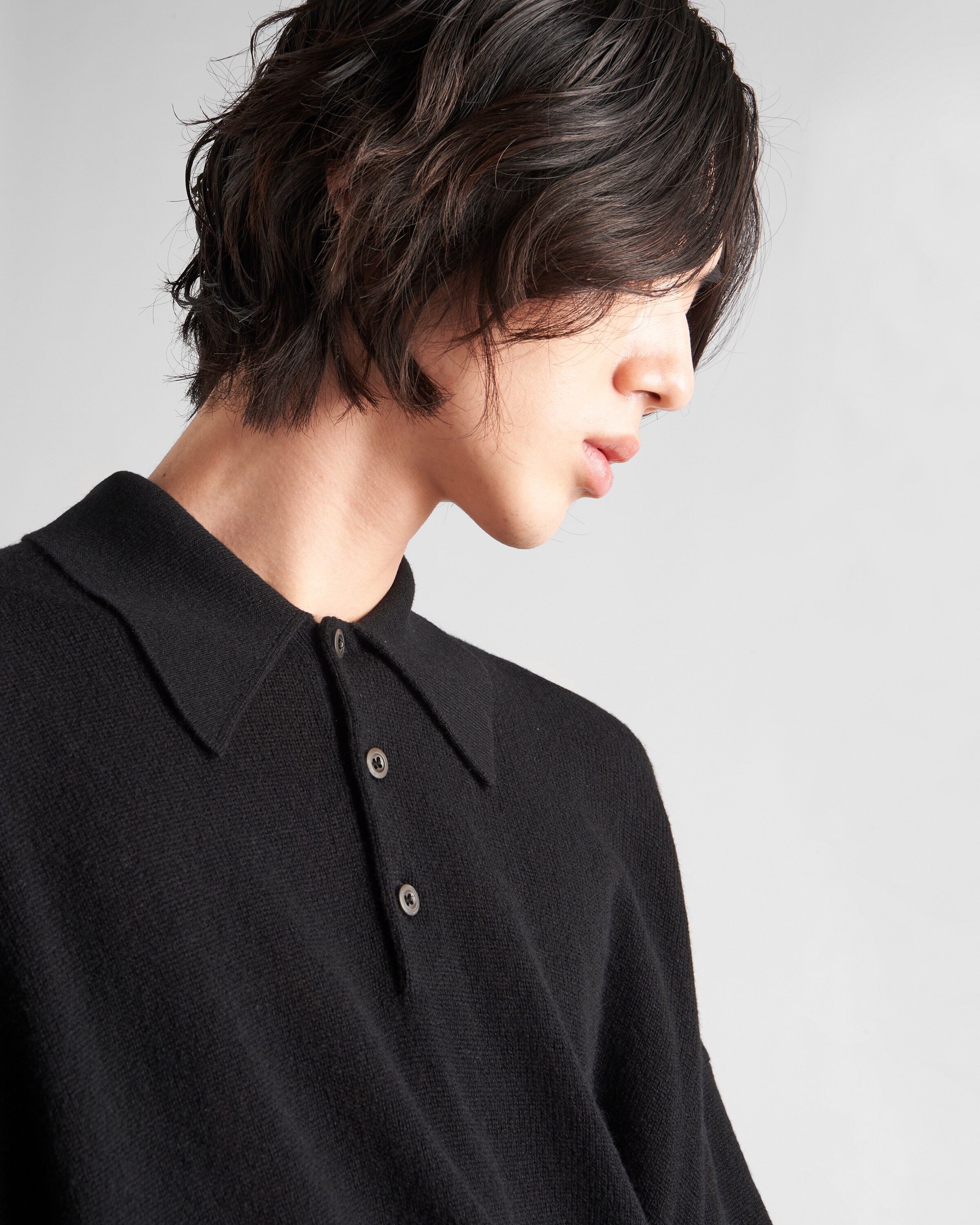 Cashmere polo shirt - 4