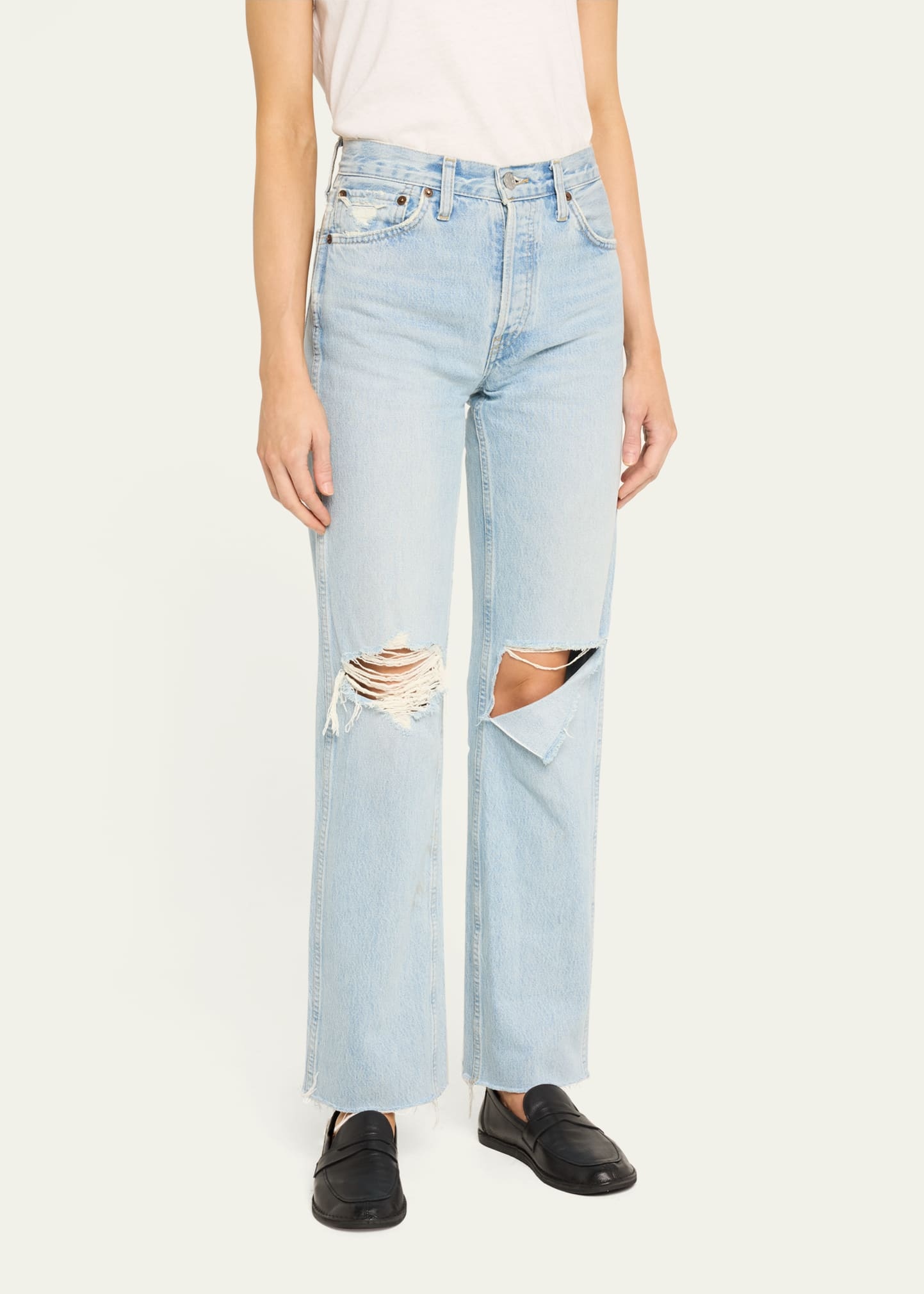90s High-Rise Loose Straight Jeans - 4