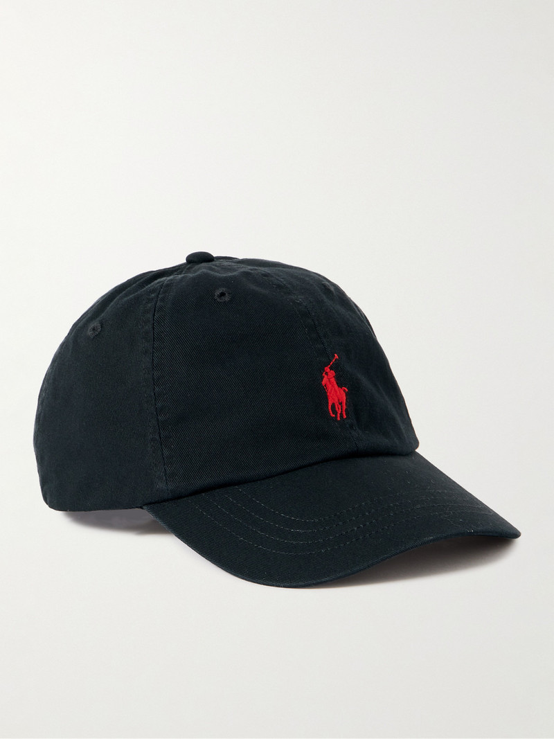 Logo-Embroidered Cotton-Twill Baseball Cap 1