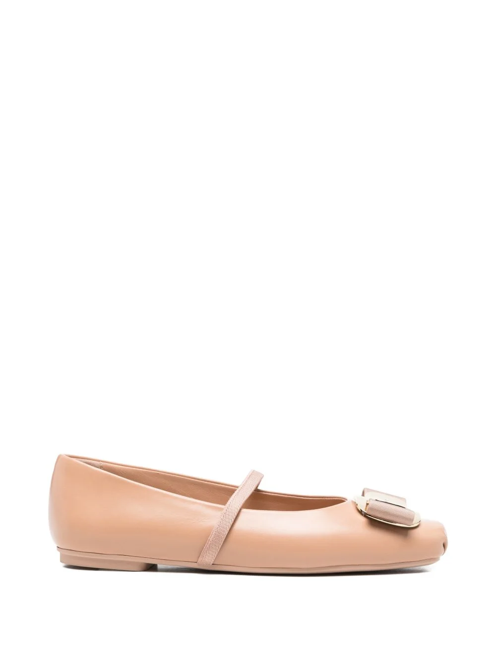 Ferragamo Women Vara Leather Ballets - 1
