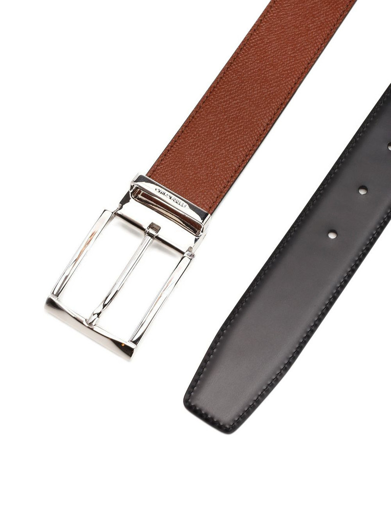 FERRAGAMO reversible grained-leather belt outlook