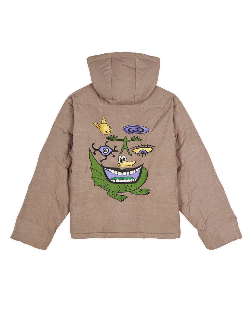 BRAIN DEAD Dimension Puffer Jacket - Tan outlook
