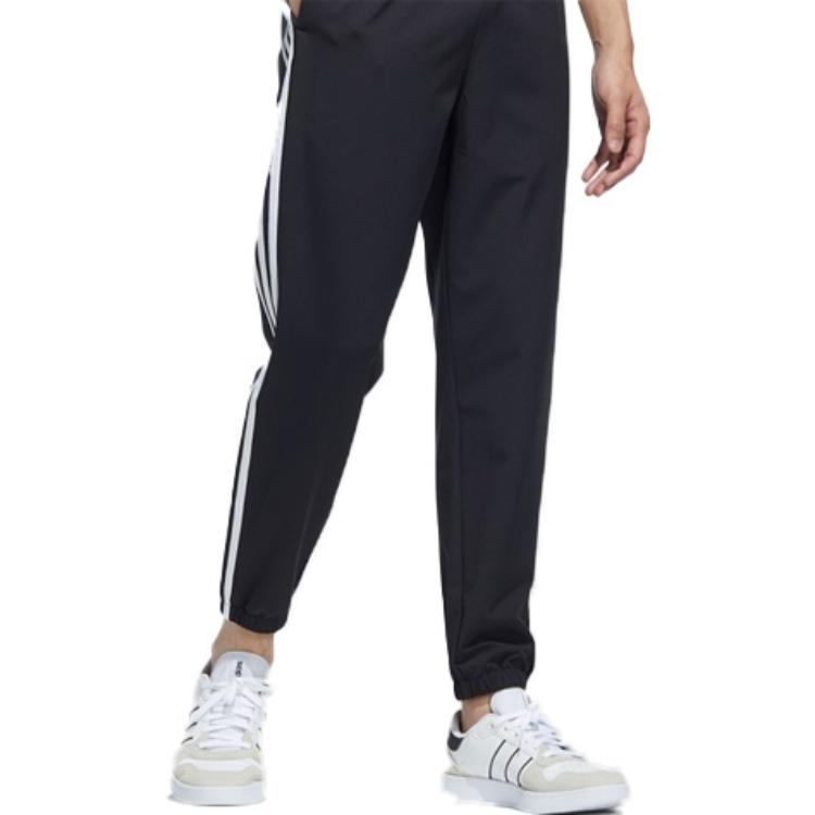 Men's adidas neo Side Stripe Casual Sports Pants/Trousers/Joggers Black HD4717 - 4