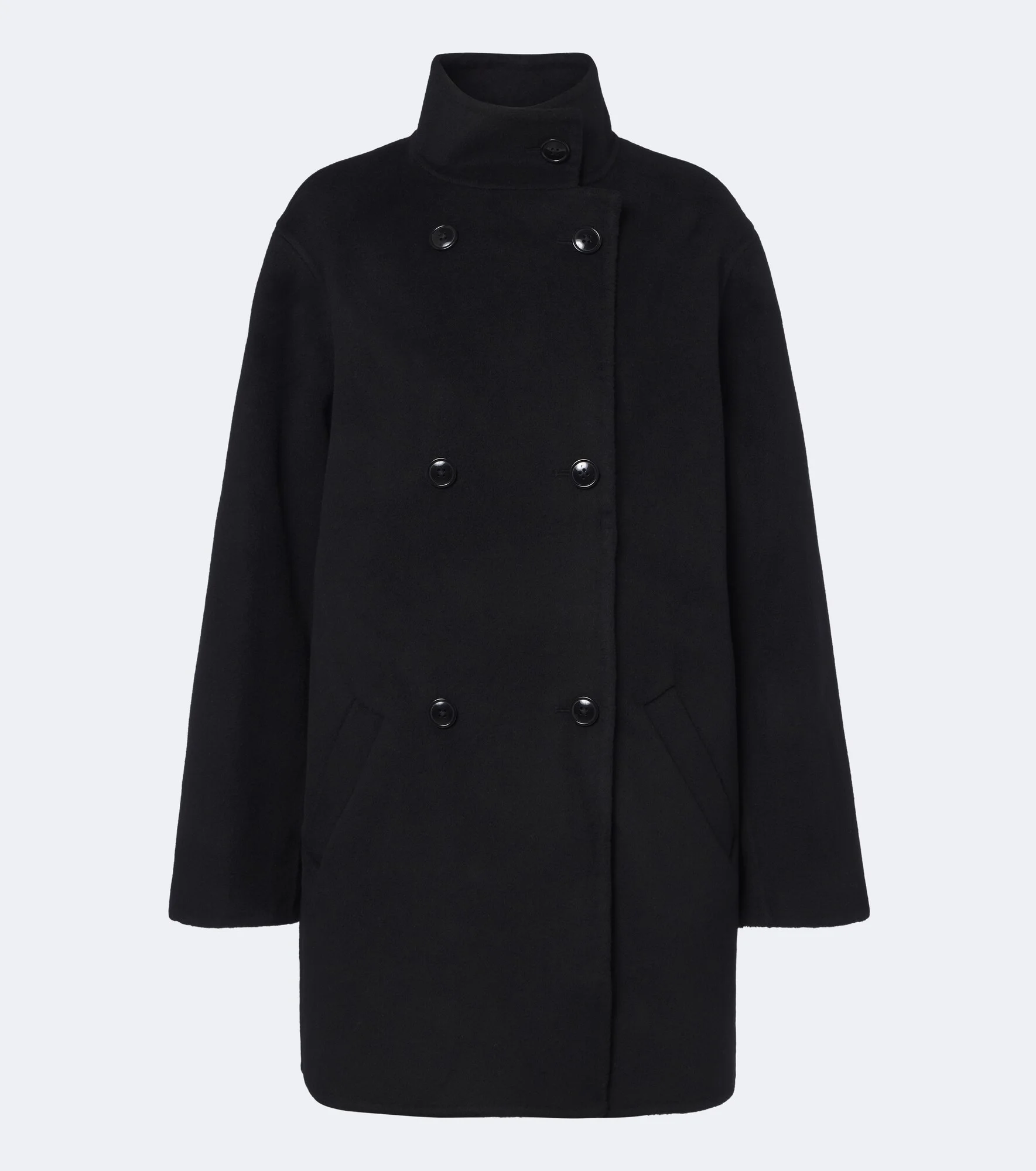 Olmo double-breasted wool and cashmere coat - 1