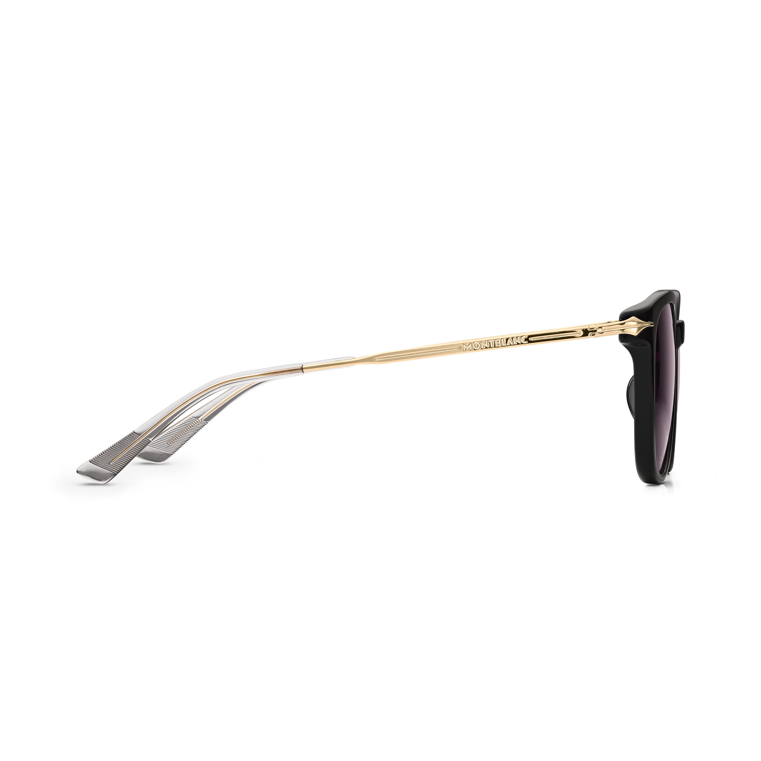 Round Sunglasses with Black Acetate Frame - 2