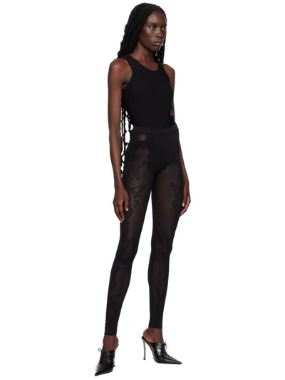 Dion Lee Black Cobra Leggings outlook