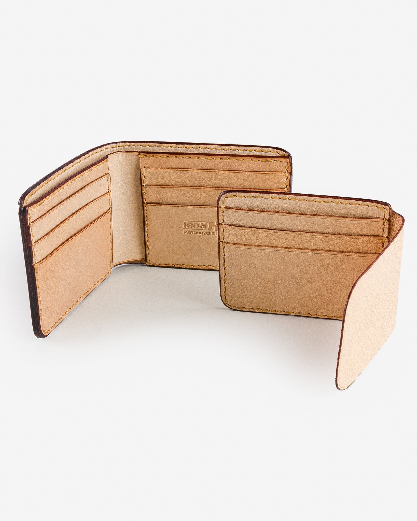 IHG-071-NAT Slimline Small Shell Cordovan Wallet - Natural - 6