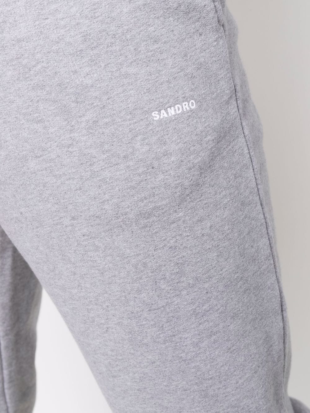 embroidered-logo tapered joggers - 5