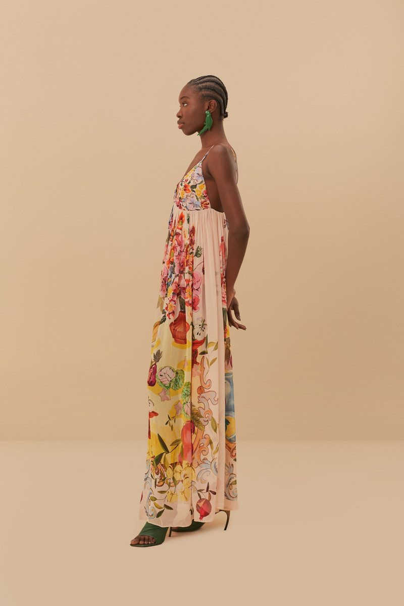Pink Garden Terrace Maxi Dress 3