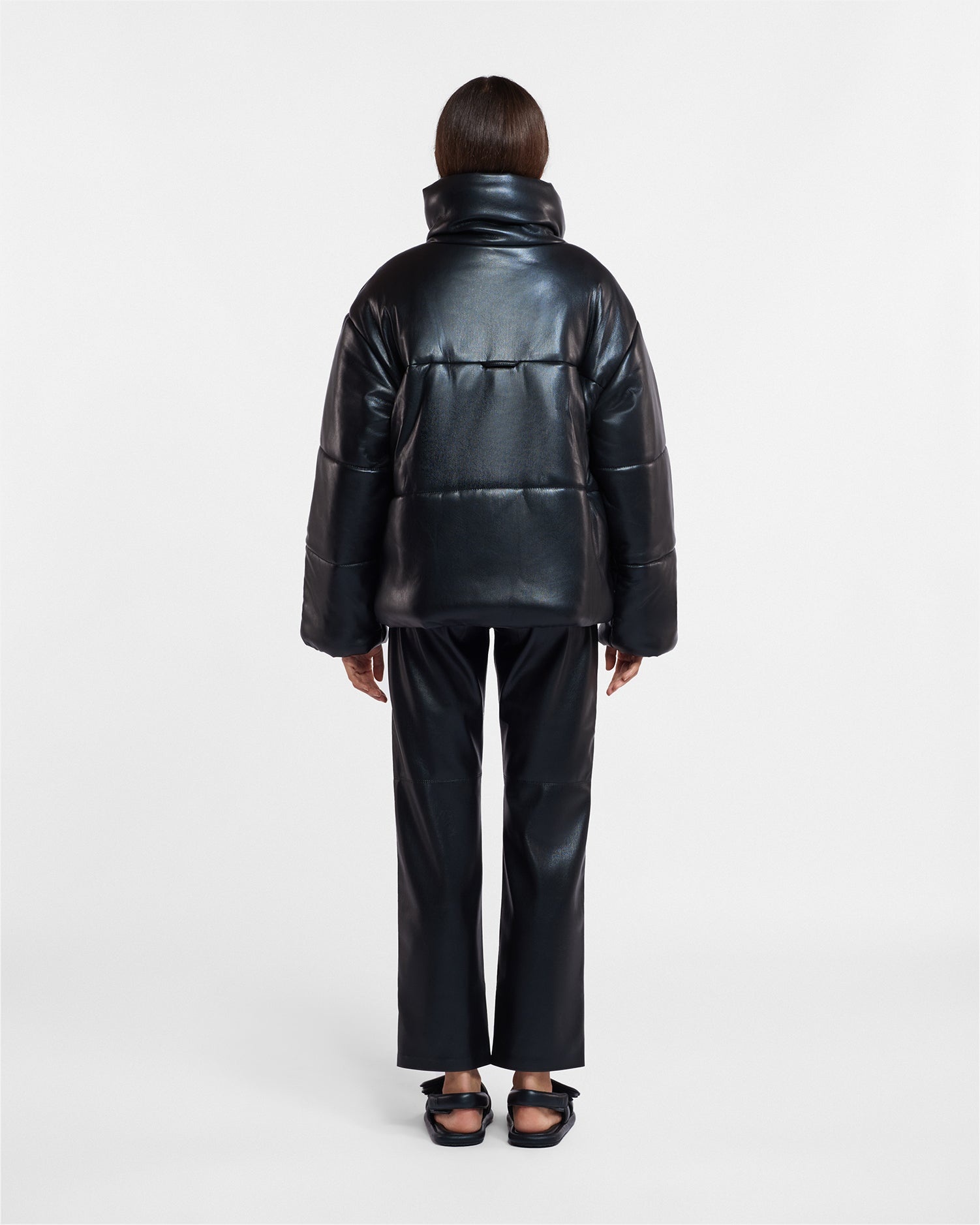Okobor™ Alt-Leather Puffer Jacket - 3