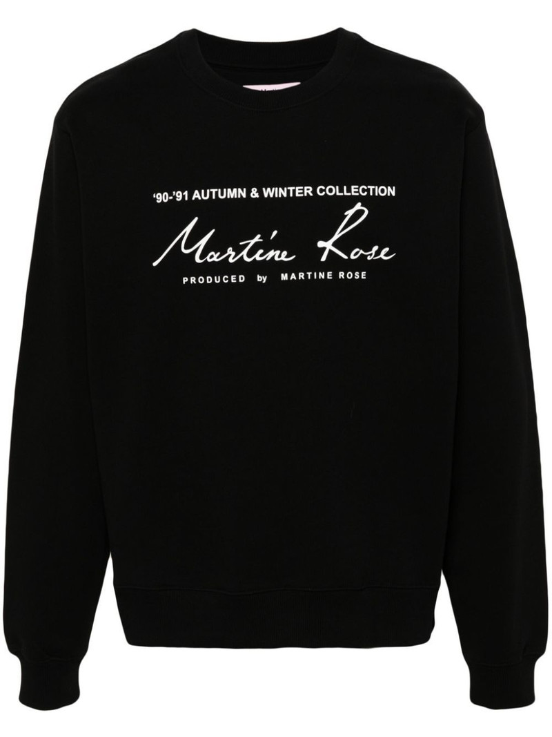 logo-print cotton sweatshirt 1