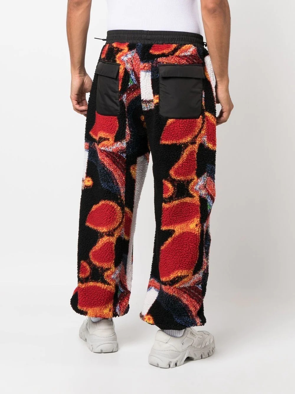 teddy-jacquard printed sweatpants - 4