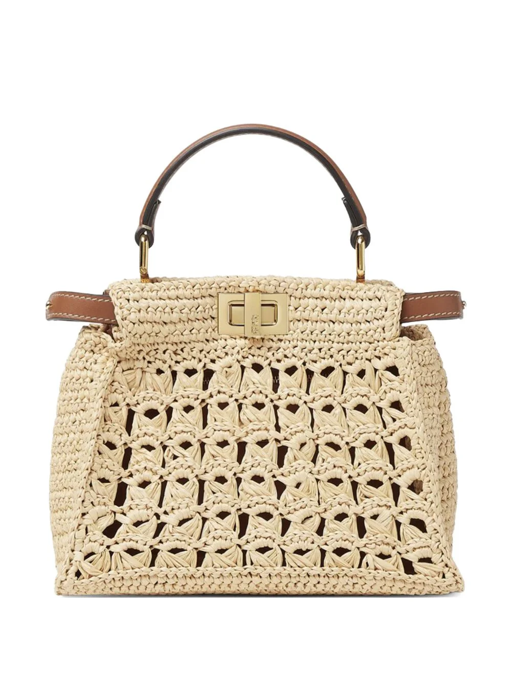 mini Peekaboo openwork tote bag - 1