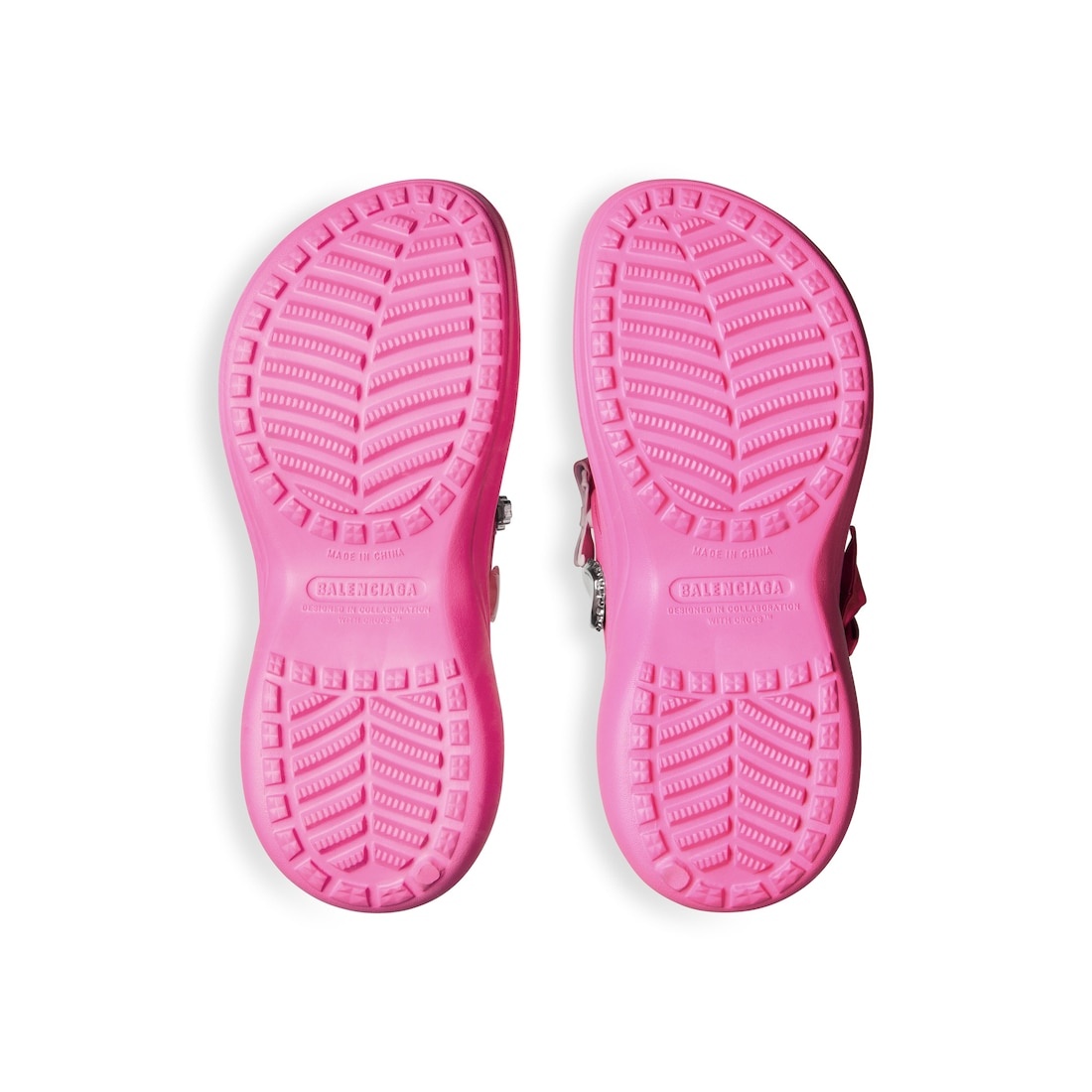 Women's Crocs™ Thong Jibbitz™ in Glossy Pink - 7