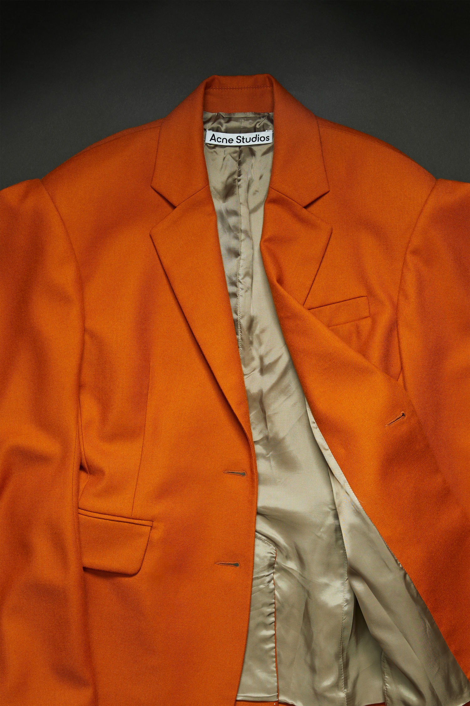 Puff-sleeve suit jacket saffron orange - 6