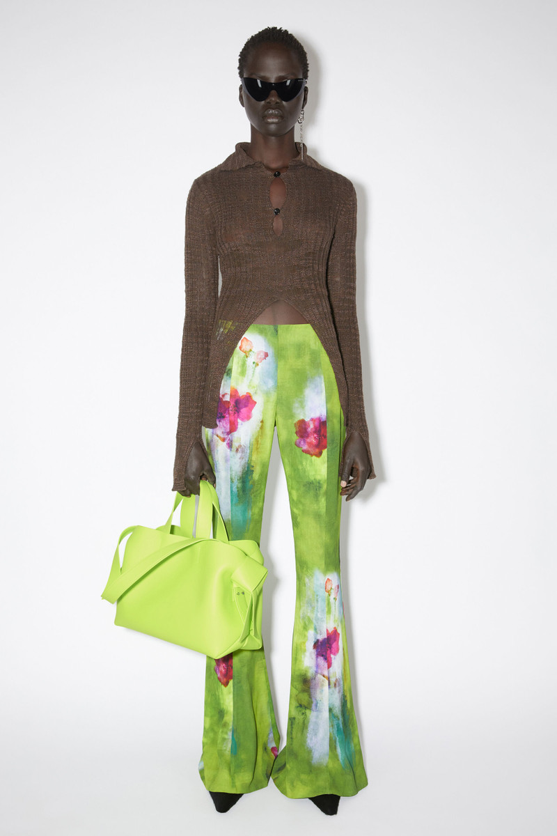 Acne Studios Musubi midi tote - Lime green outlook