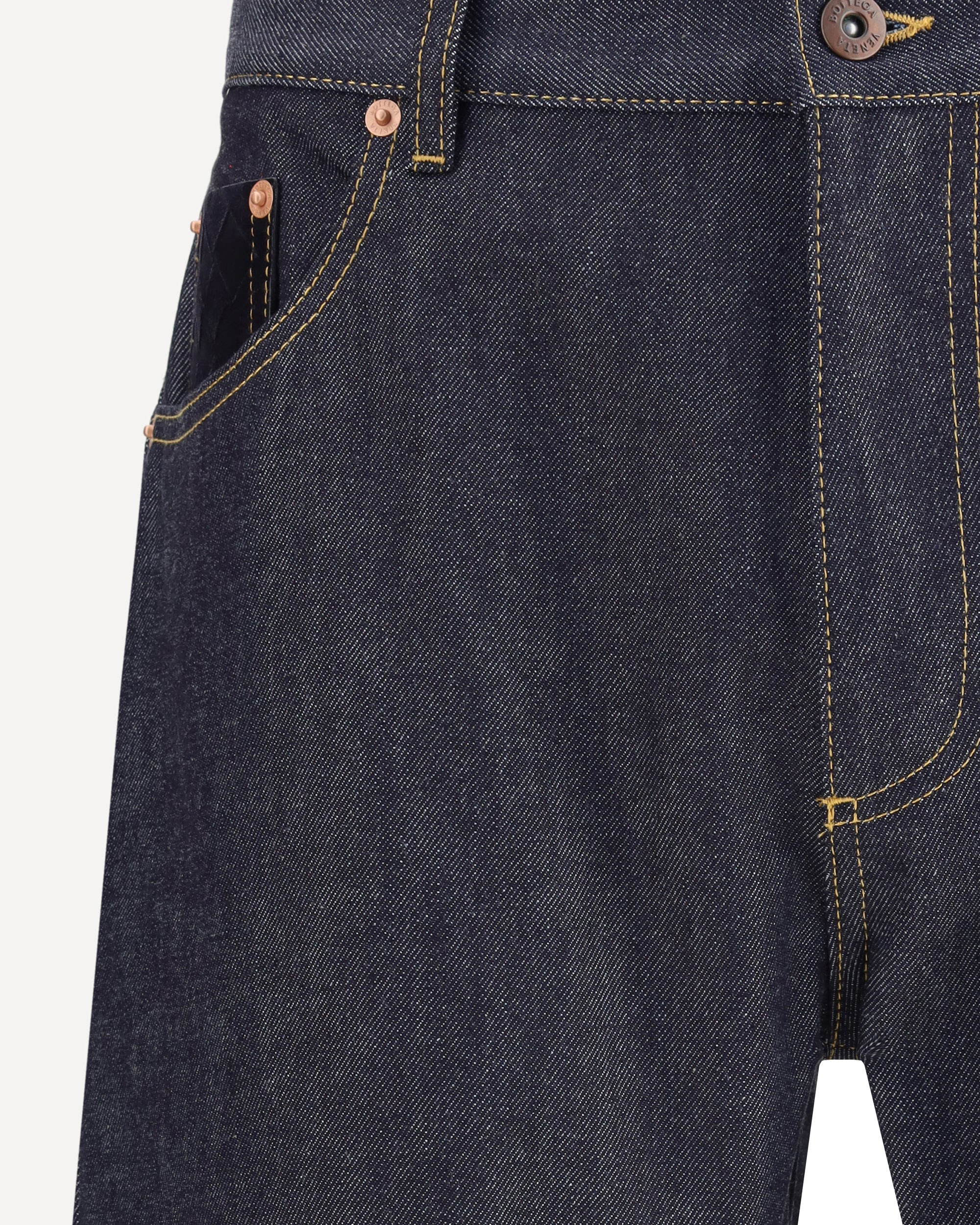 Indigo Rinsed wide leg Jeans - 3