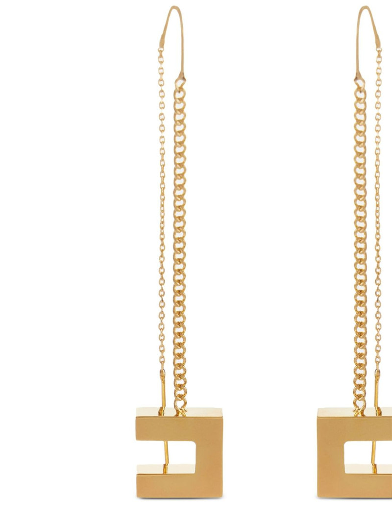 ELISABETTA FRANCHI pendant-logo earrings outlook