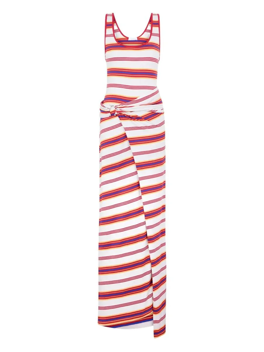 Rabanne Long Striped Dress - 1