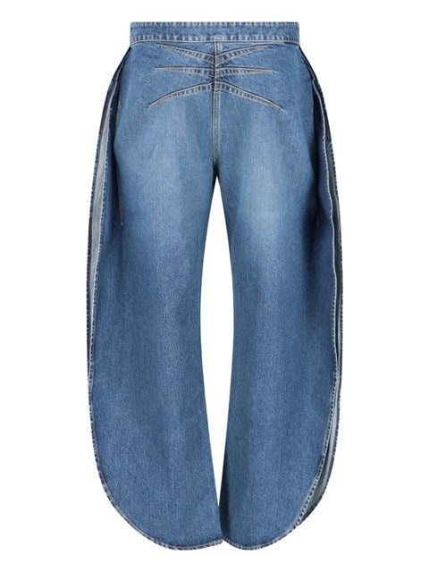 Alaïa Women Curved Effect Jeans - 2