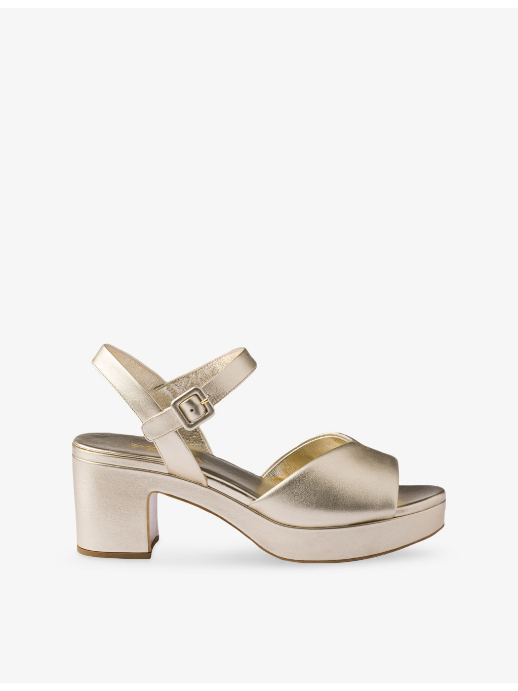 Padded Logo-Print Nappa Leather Sandals - 1