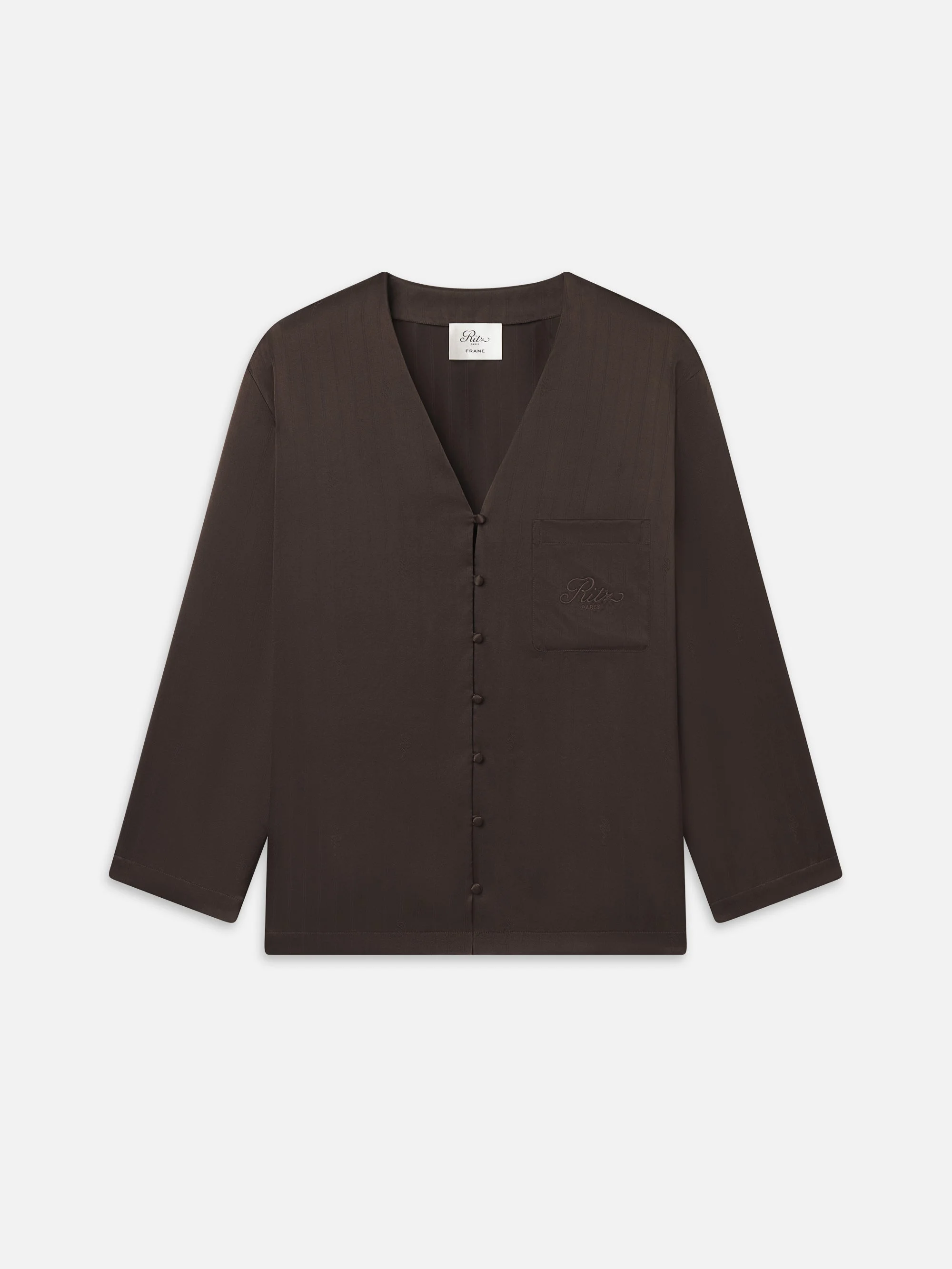 The Ritz Satin Pajama Shirt - 1