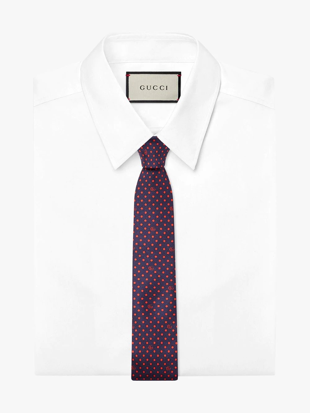 dot print silk tie - 3